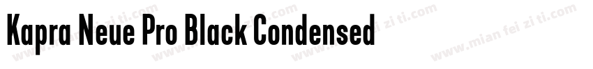 Kapra Neue Pro Black Condensed Roun字体转换